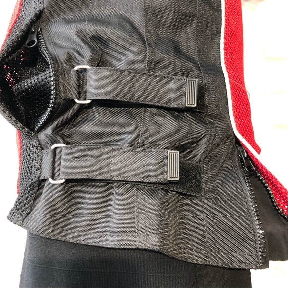 Speed & Strength black, red & white mesh motorcycle jacket w/ waterproof insert - Picture 8 of 15